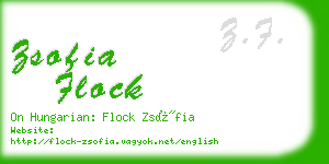 zsofia flock business card